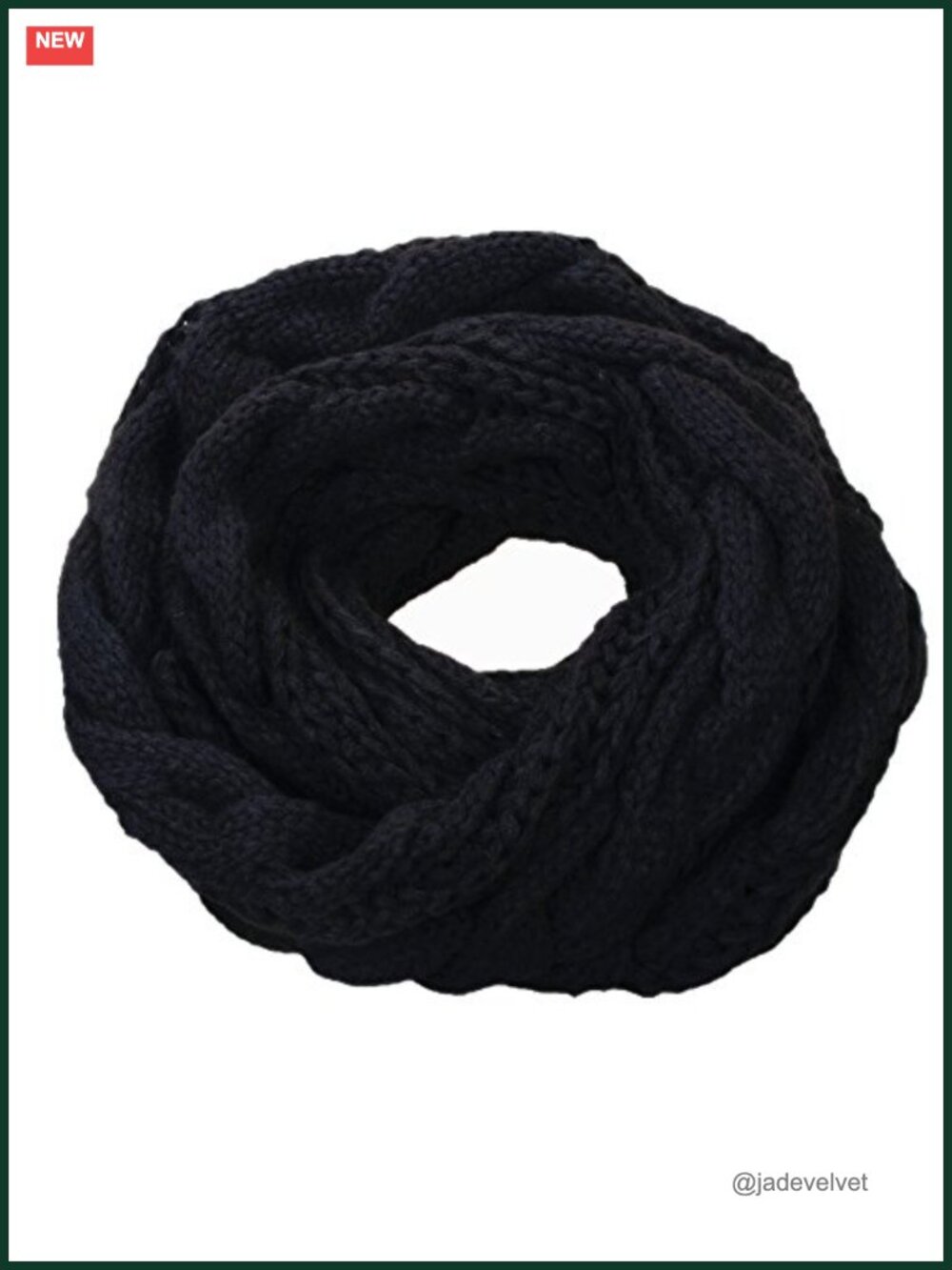 Thick Knit Infinity Circle Scarf Pashmina Feel Warm Winter Wrap